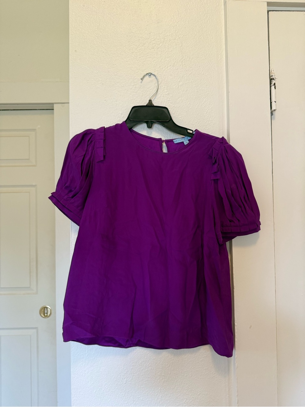 ANTONIO MELANI Violet Puff-Sleeve Blouse